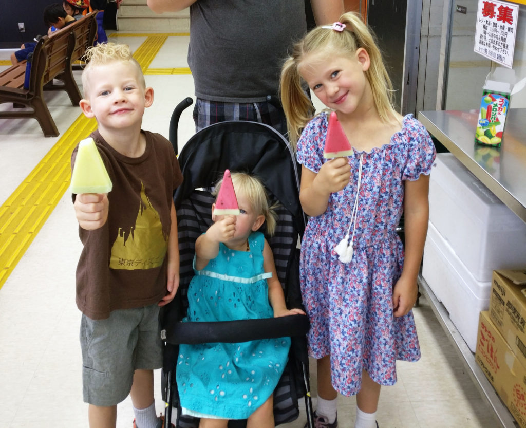 popsicles in Japan, shrines, temples, japan, asia, kyoto, hiroshima, traveling with kids, diapersonaplane, Diapers On A Plane, family travel