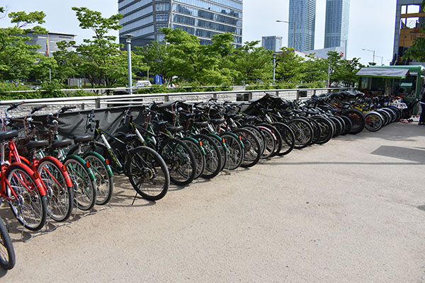 Bike Rental at Central Park Songdo with Kids in Incheon, Korea