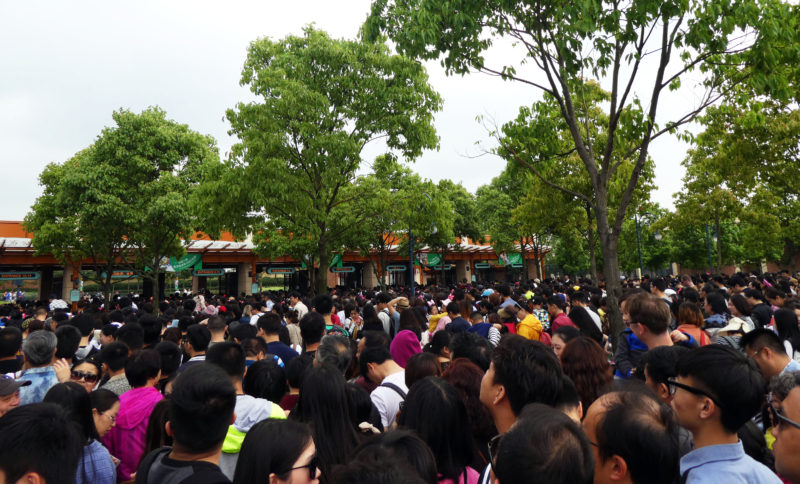Shanghai Disneyland Crowds