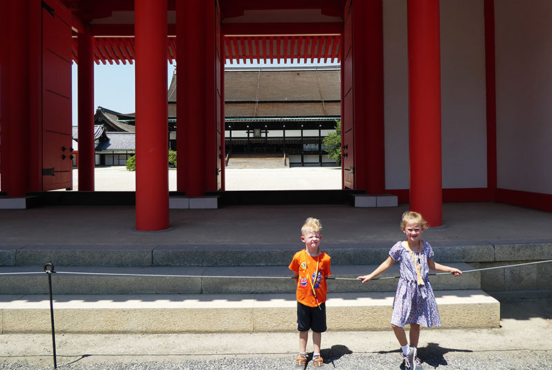 Kyoto Imperial Palace, Emperor, Japan, Kyoto, Traveling with kids, Family Travel, Diapers on a plane, diapersonaplane