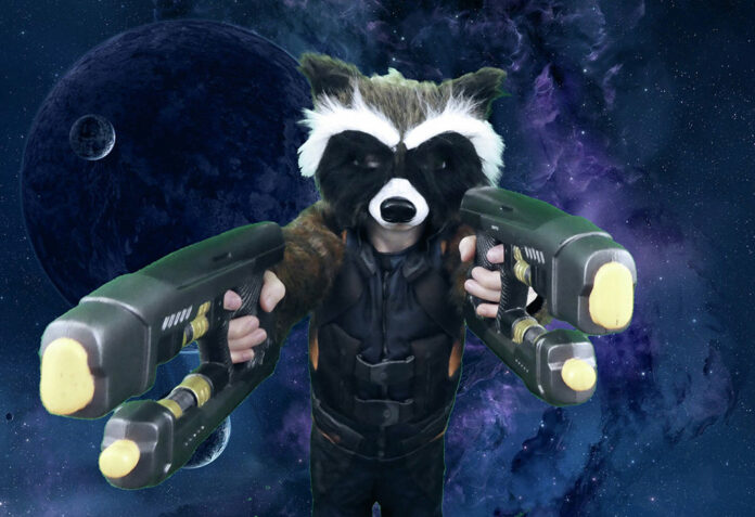 Rocket Raccoon Halloween Costume, Guardians of the Galaxy, Halloween Costume Tutorial, Diapers on a plane, diapersonaplane, traveling with kids, creating family memories, family travel