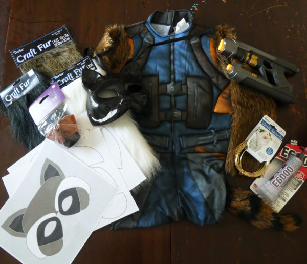 Rocket Raccoon Halloween Costume Supplies