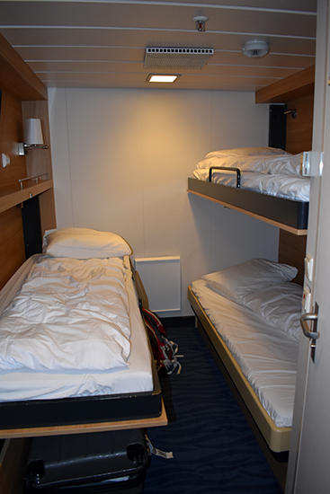 Rooms on the Hurtigruten Cruise Ship