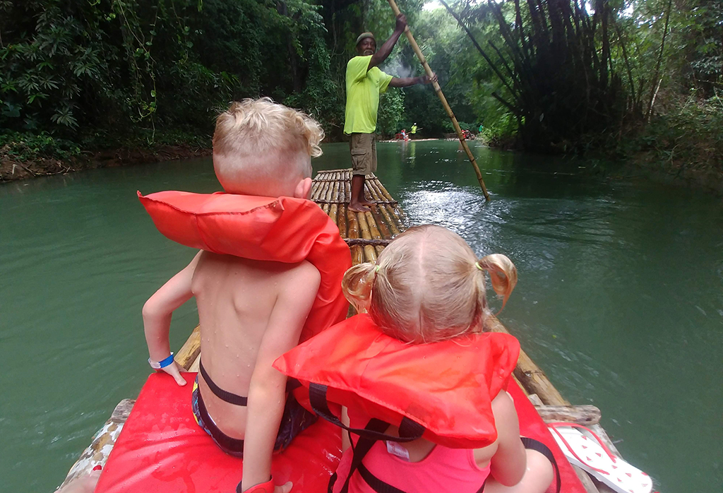 Rafting on the Martha Brae River, Rafting on the Martha Brae, River Rafting in Jamaica, Martha Brae, Jamaica, Falmouth, Yah Mon, Disney Cruise, Excursion, Caribbean, traveling with kids, family travel, creating family memories