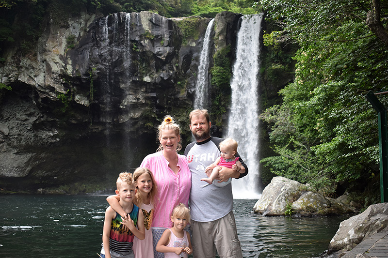 Exploring Waterfalls on Jeju Island with Kids