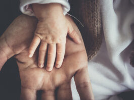 Child Hands with Parent
