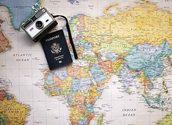 Passport and Map