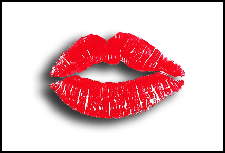 red lipstick lips